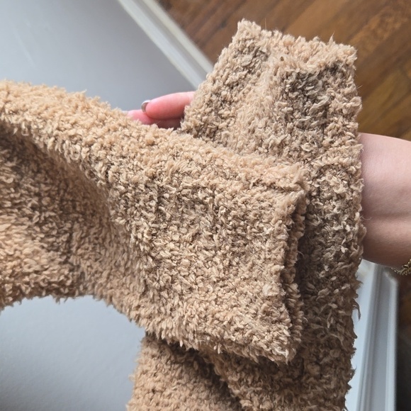 SKIMS Cozy Knit Lounge Zip Up Hoodie Camel Brown-Size 2x/3x - Picture 11 of 14